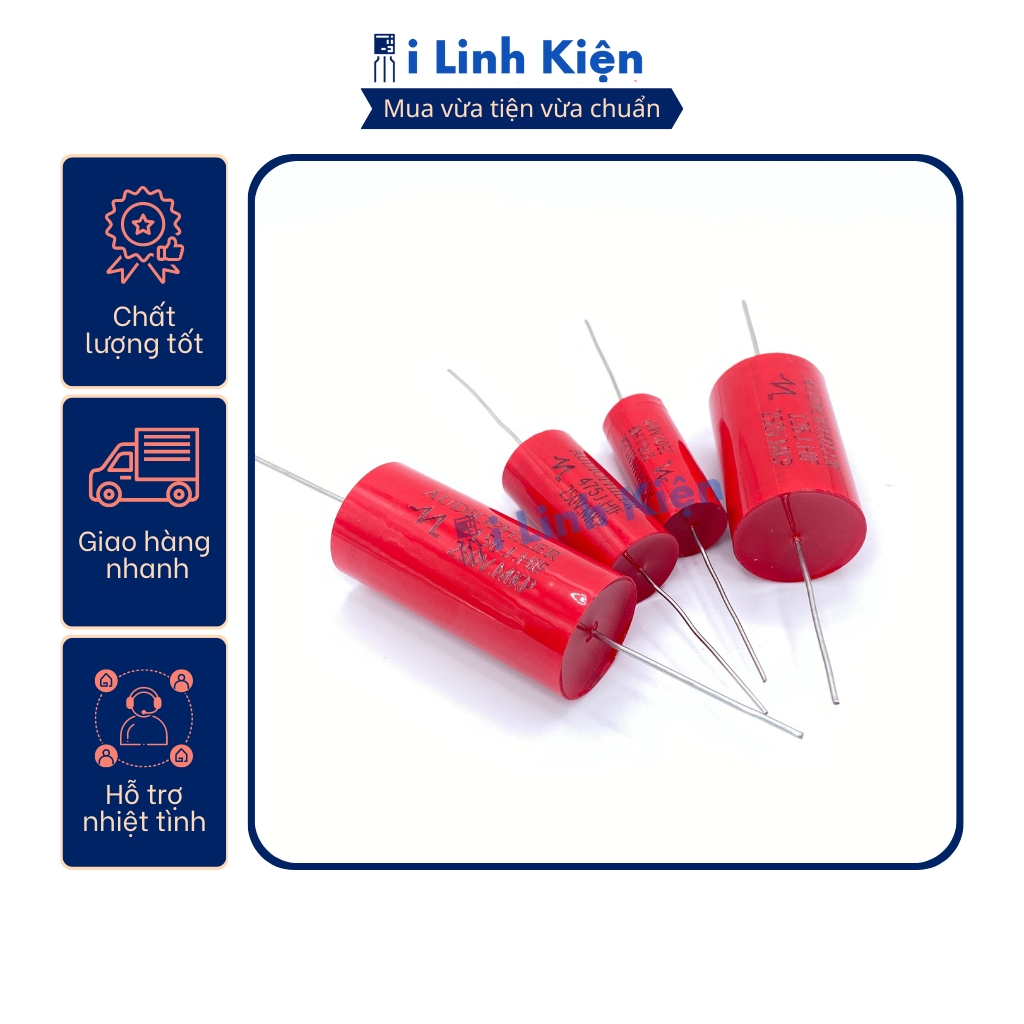 Tụ Audiophiler 1.5uF 400V 155J màu đỏ
