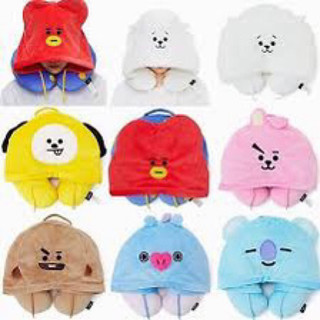 Gối chữ U BT21 Baby Tata Cooky Chimmy Hàng unoff