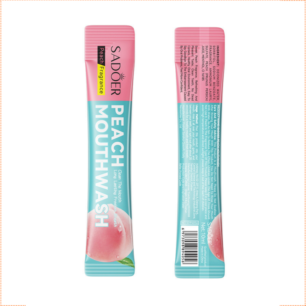 Nước súc miệng hương trái cây, thơm miệng sạch sẽ thơm tho, dạng gói - Dacigi