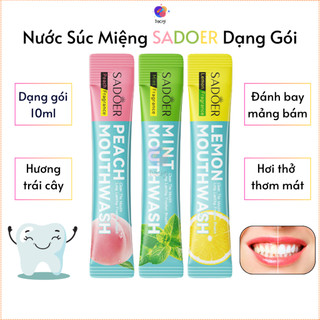 Nước súc miệng hương trái cây, thơm miệng sạch sẽ thơm tho, dạng gói - Dacigi
