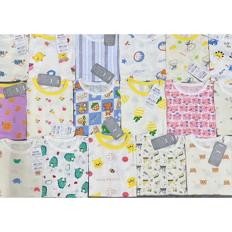 Bộ Cotton Giấy Mềm Mại Cho Bé Trai Bé Gái Xuất Hàn Dư Xịn Mẫu Đại