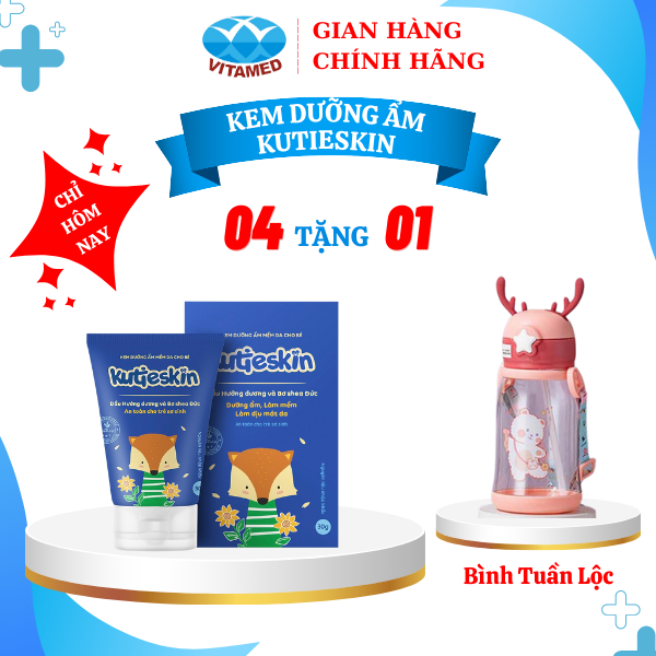 [ Mua 1 Tặng 1 ] Combo 4 Hộp Kem Dưỡng Ẩm Kutieskin 30g Giúp Làm Mềm Mịn Da Cho Bé