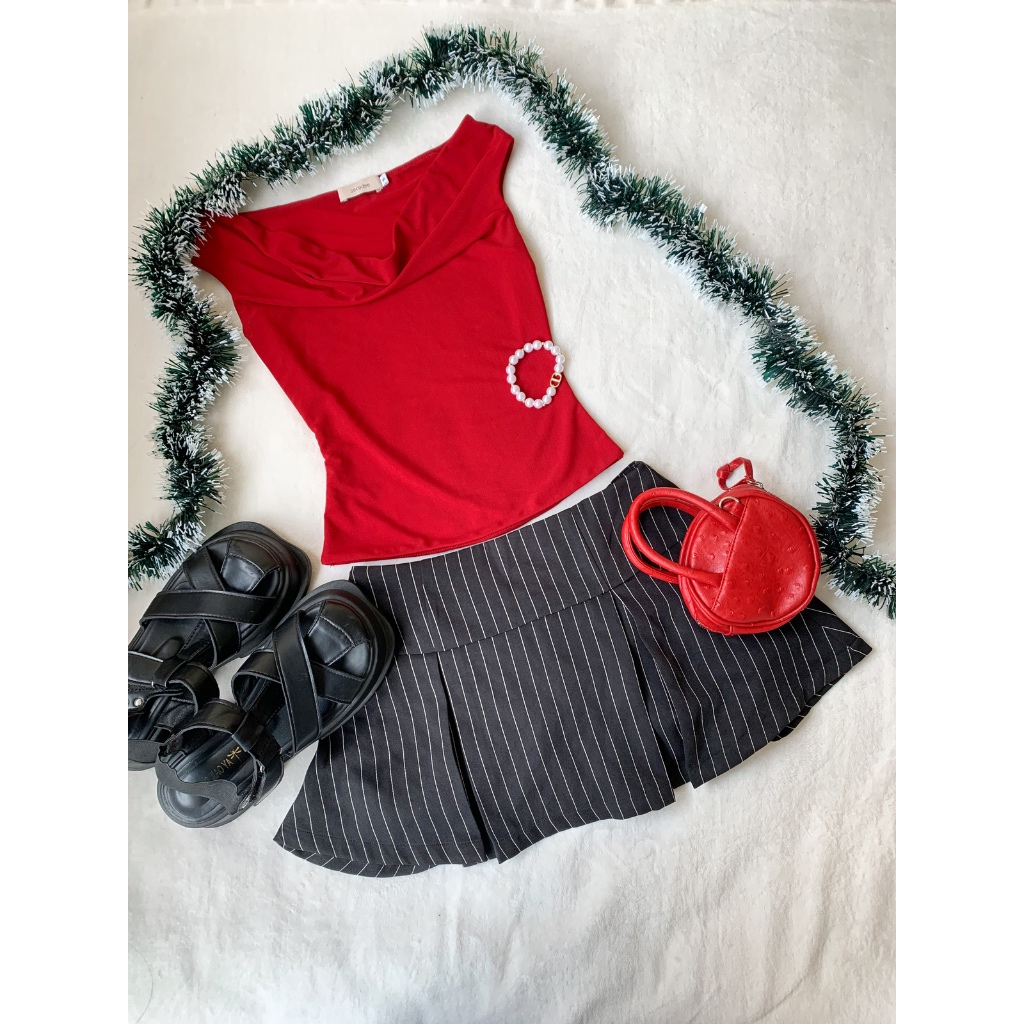 Áo thun lưới Kill hở vai màu trơn phong cách cơ bản thanh lịch | Kill Top | Secodee