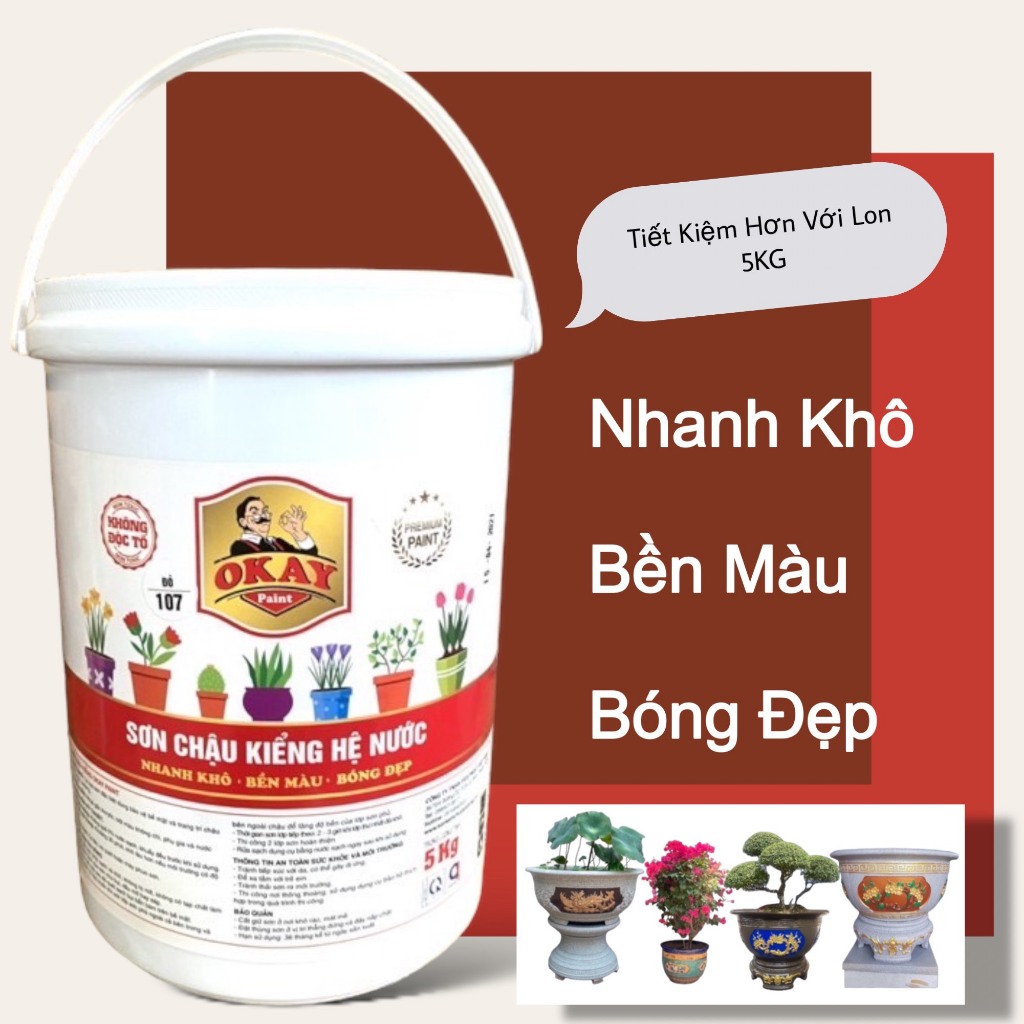 Sơn chậu kiểng Okay 5Kg