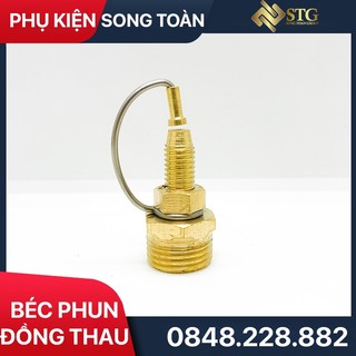 Béc phun tưới hoa lan bán kính phun nước 360 độ kết nối ren ngoài 21 phun dạng hình quạt – bằng đồng thau