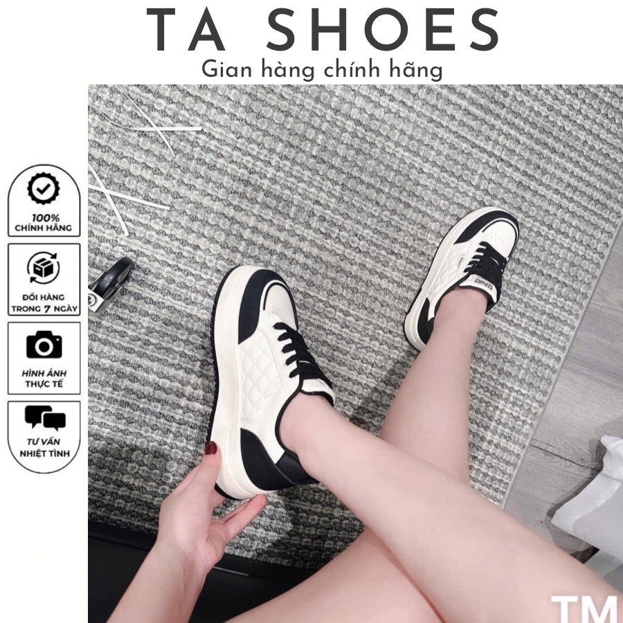Giày thể thao nữ độn đế 5p Hàng QC Fullbox ,Sneakerdáng bassic hot hit huyền thoai mix áo phông, quần bof, chân váy siêu