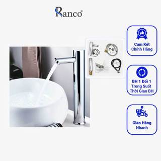 Bộ Vòi Rửa Tay Cảm Ứng Tự Động Một Đường Lạnh 32 cm,Vòi Bồn Rửa Dương, RANCO Đồng Mạ Chrome - R8529