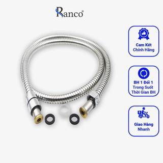Dây cấp dẫn nước vòi sen inox 304 lõi đồng RANCO dài 150cm, chống xoắn, chống gỉ, chống cháy nổ X01