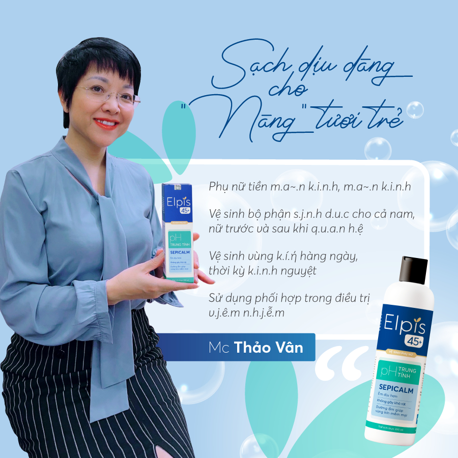 Dung dịch vệ sinh phụ nữ ELPIS 45+  chai/200ML