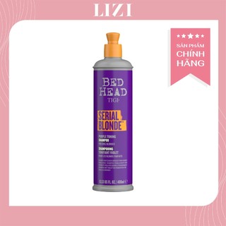 Dầu gội tím khử vàng TIGI Bed Head Serial Blonde Purple Toning 400ml cho tóc tẩy | Hàng chính hãng
