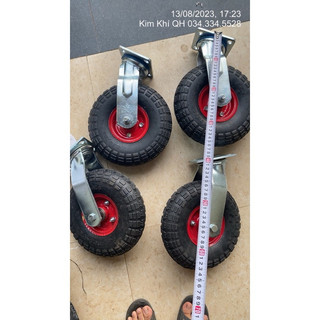 Bánh xe Béo 350-8 đường kính 25 cm quay và cố định