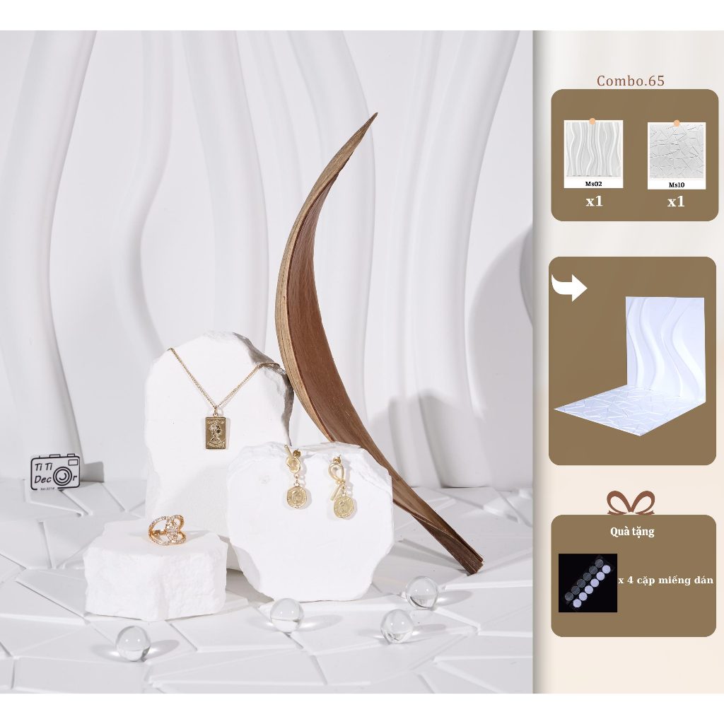 Tấm Nền Pastel Vân Nổi TiTi Decor 50x50cm Vân 3D, Phông Chụp Ảnh Sản Phẩm, Phông Nền Pastel