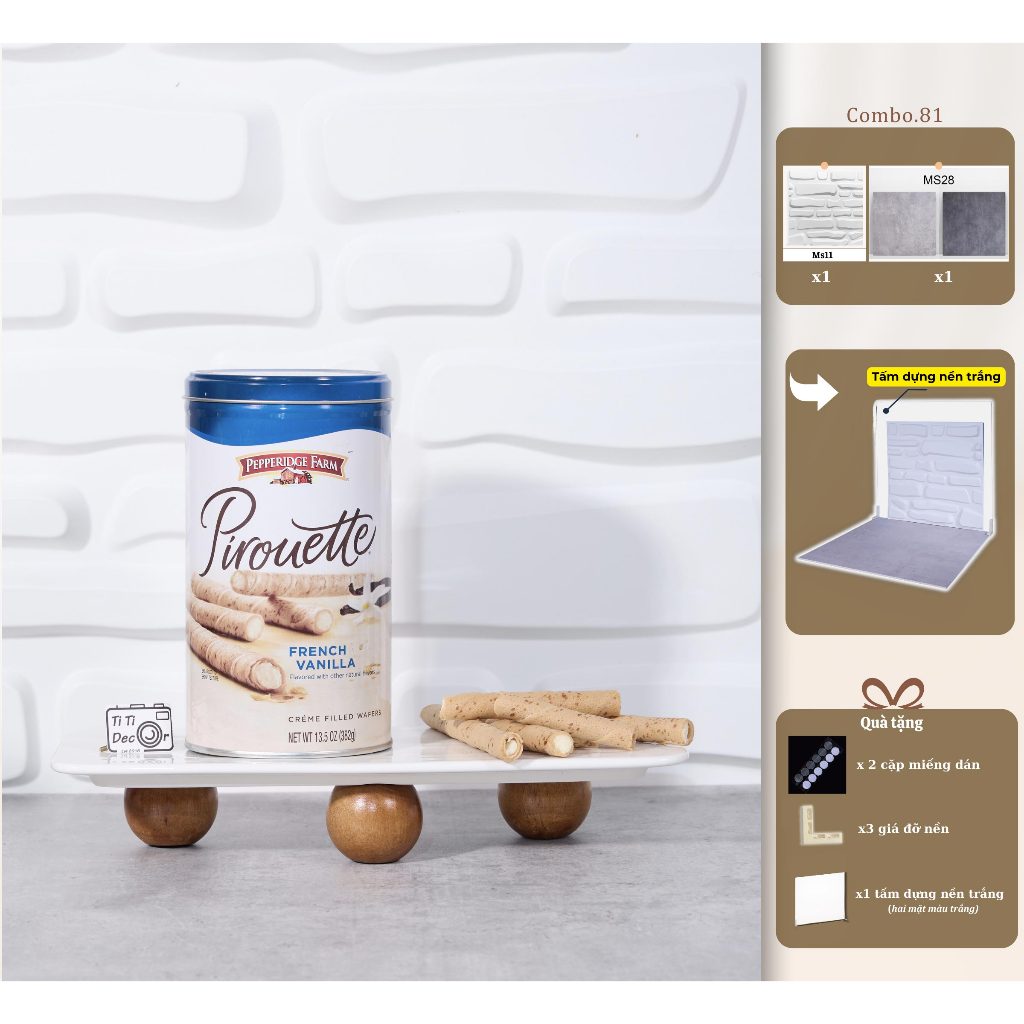 Tấm Nền Pastel Vân Nổi TiTi Decor 50x50cm Vân 3D, Phông Chụp Ảnh Sản Phẩm, Phông Nền Pastel