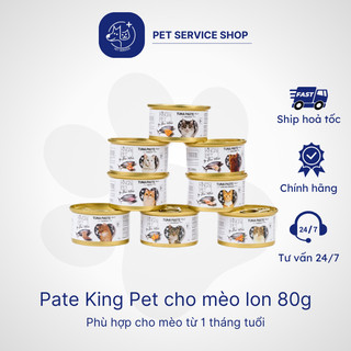  Pate King's Pet cho mèo lon 80g mix vị