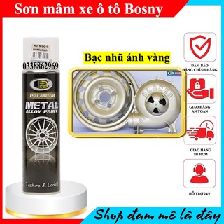 Sơn xịt mâm xe Metal alloy Bosny - Thái Lan