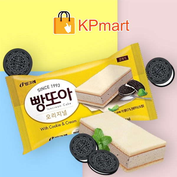 Kem bánh quy Hàn Quốc Binggrae Pangtoa Cookie & Cream 180ML