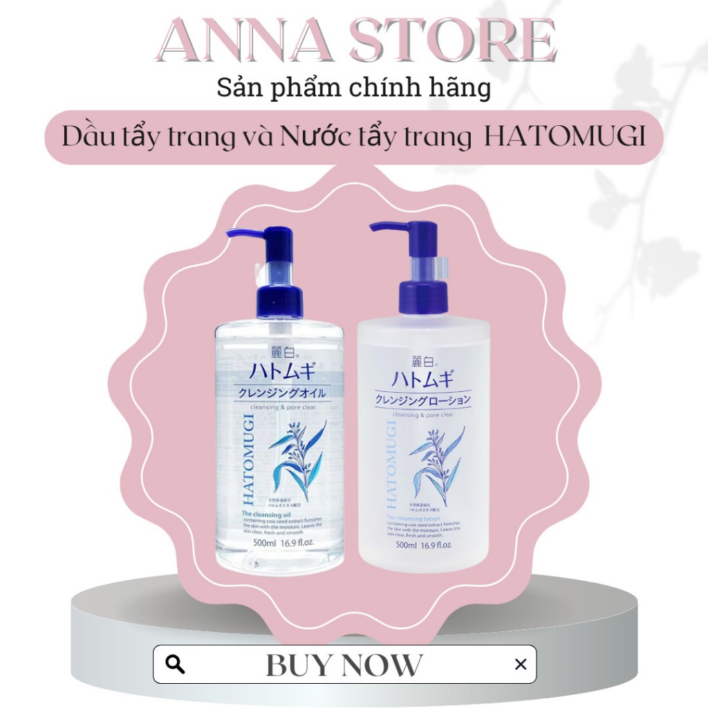 Dầu tẩy trang &amp; Nước tẩy trang Hatomugi