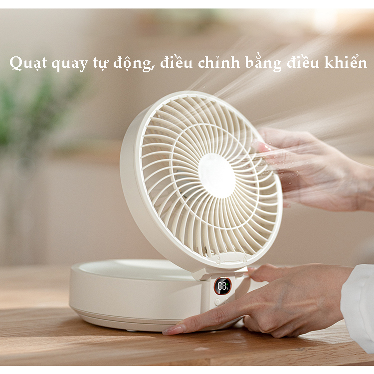 Quạt tích điện, quạt sạc tích điện có điều khiển đa năng pin dùng siêu trâu mẫu mới nhất 2023 | BigBuy360 - bigbuy360.vn