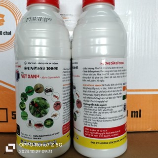 Santoso 100sc - vẹt xanh - 1 lit