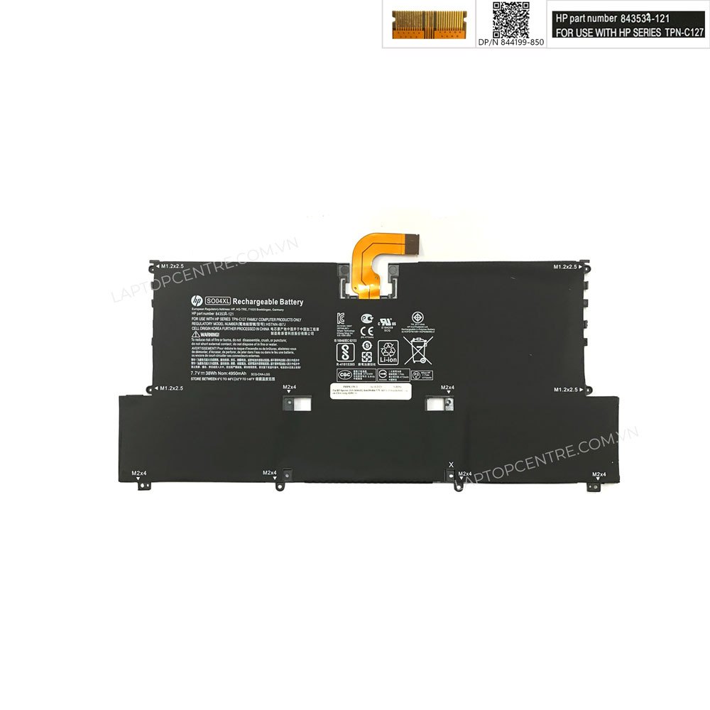 Pin HP Spectre 13-V SO04XL 844199-850 843534-121 7,7V 38Wh 4935mAh