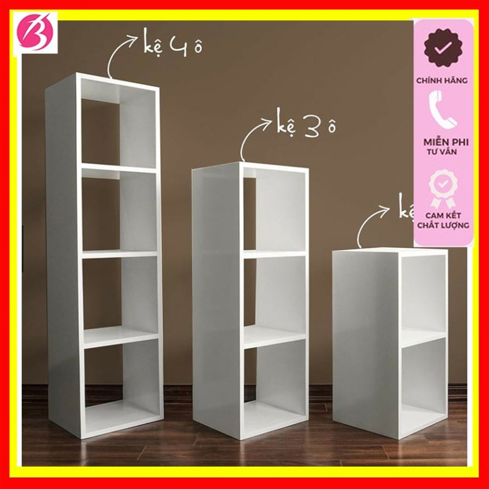 Kệ gỗ tổ ong đa năng màu trắng hiện đại sang trọng lắp ghép tiện dụng