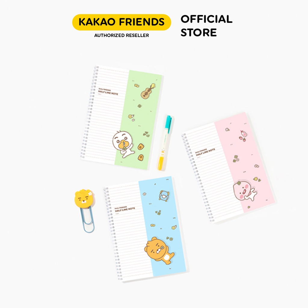 Sổ Ghi Chú Lò Xo B5 Little Friends Kakao Friends