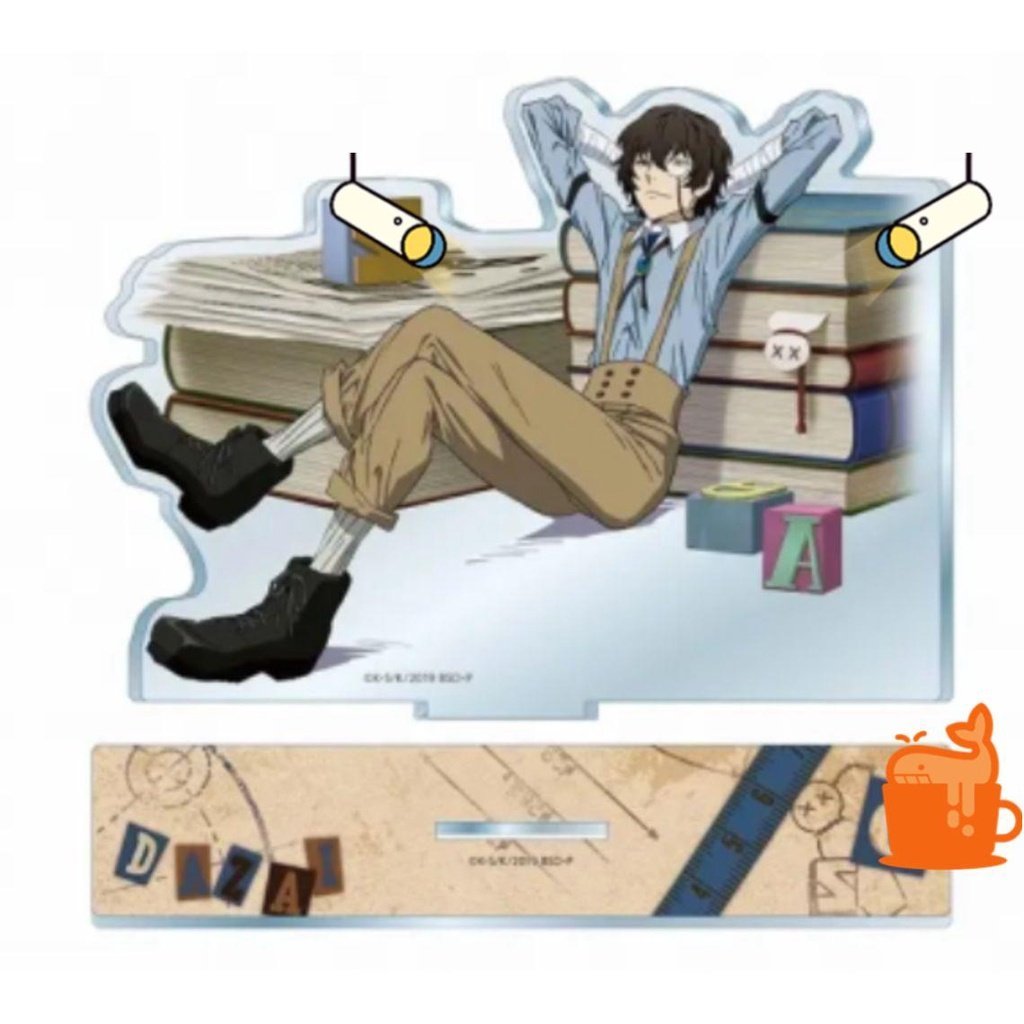 Standee BUNGO STRAYS DOG  ver NGỒI ĐẤT mô hình game anime mica trưng bày