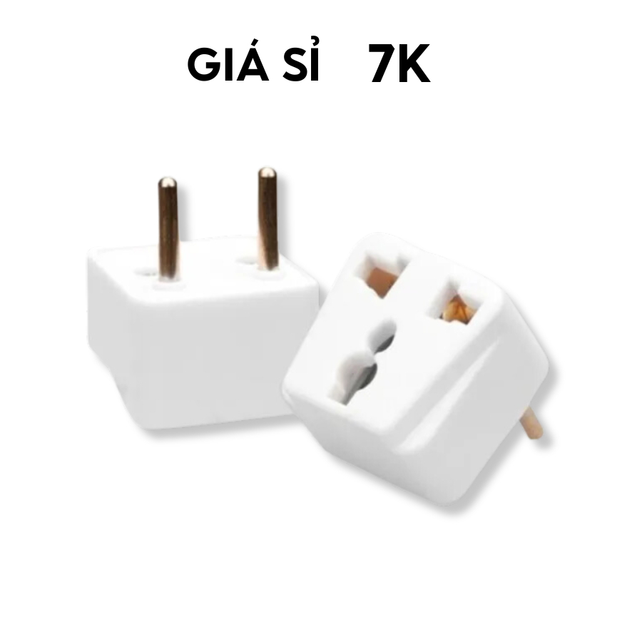 Phích Cắm Điện VINAKIP Chuyển Đổi Ổ 2 Chân Thành 3 Chân Đa Năng 10A-250V - br00682