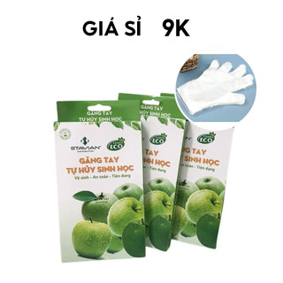 Hộp găng tay tự phân hủy sinh học dùng 1 lần (Hộp 50c) hỗ trợ nấu nướng, ăn uống -Buôn rẻ 00218