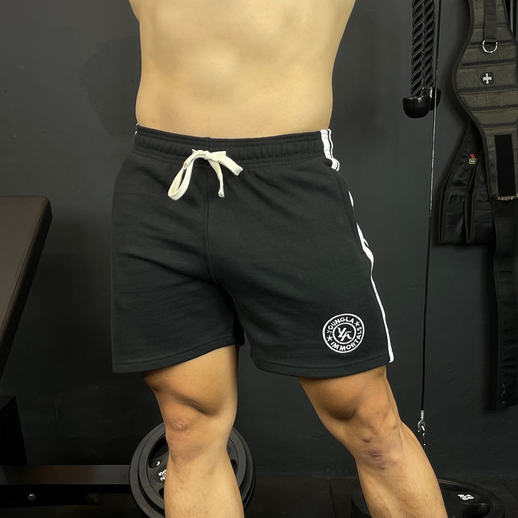 Quần Short Thể Thao Tập Gym Nam, Logo Thêu Tốt