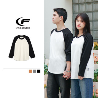 Áo Thun Tay Dài Nam Nữ Flexible Raglan, Áo Giữ Nhiệt Cotton 100% Bản Daily Fdr Studio
