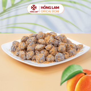 Ô mai (xí muội) mơ gừng chua mặn ngọt Hồng Lam, hộp (200gr, 300gr, 500gr), túi (300gr). Có vị chua, mặn, ngọt của gừng