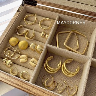 Khuyên tai tròn nhiều kiểu đơn giản Mayconner