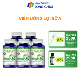 Mabio Lợi Sữa Dành Cho Các Mẹ Sau Sinh Bị Mất Sữa Ít Sữa Combo 5 Hộp Lợi