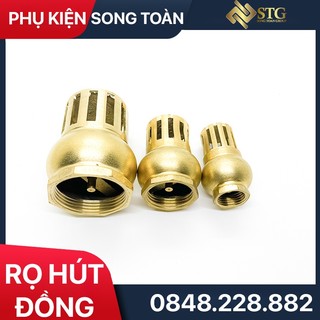 Luppe & chõ bơm & rọ hút nước - bằng đồng thau có lá chặn dòng chảy 1 chiều - bước ren trong tiêu chuẩn thông dụng