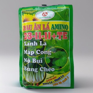 Phân bón rau ăn lá 33.11.11+te 60gram bung chồi vọt đọt xanh cây mướt lá