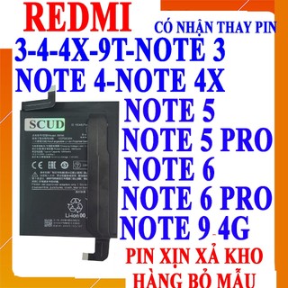Pin Scud cho Xiaomi Redmi 9T/Note 9/Note 4/Note 4X/Note 5/Note 5 Pro/Note 6 Pro/Note 6/Note 3/4/4X/3
