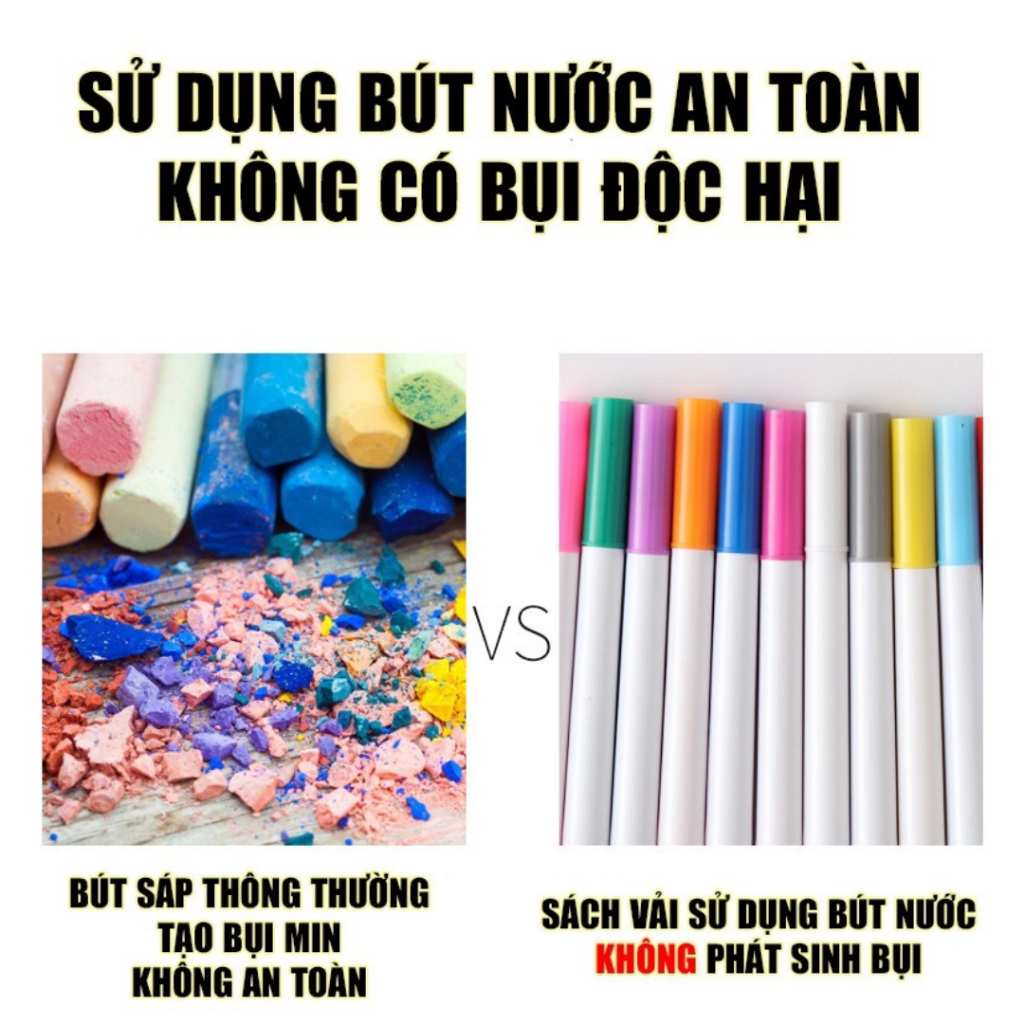 Sổ viết xoá được mẫu mới siêu tiện lợi với kích thước nhỏ gọn tặng kèm 12 bút