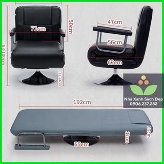 Ghế sofa đơn kiêm giường YD-1006 bọc da - ghế văn phòng kiêm giường đa năng