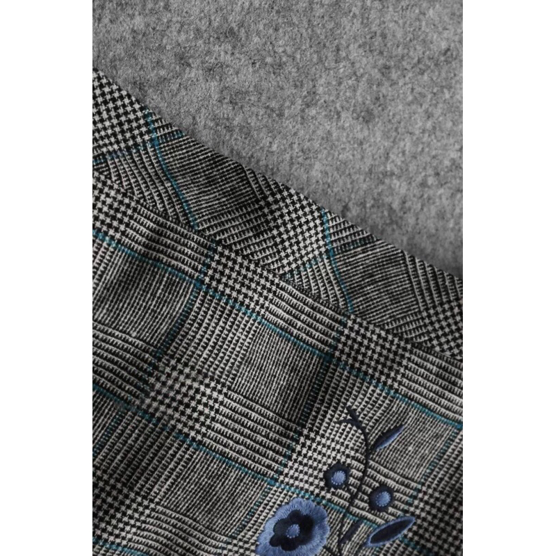 Chân váy dạ thêu hoa La Chapelle