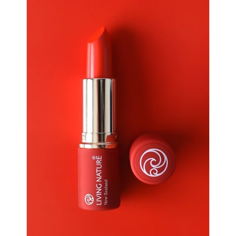 Son Môi Organic Màu Đỏ Cam Living Nature Lipstick Electric Coral 15