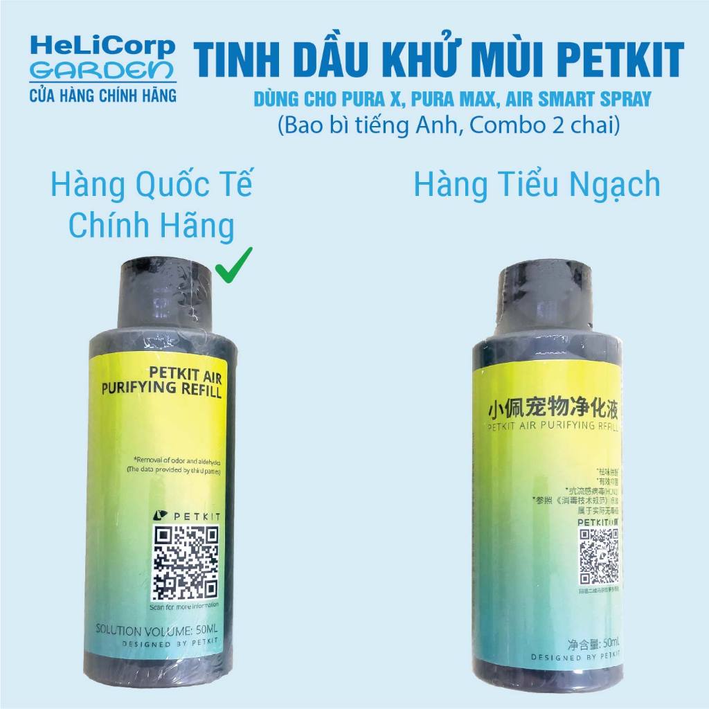 COMBO 4 Chai Tinh Dầu Dùng Cho Máy Vệ Sinh Tự Động Cho Mèo Petkit Pura X, Pura Max