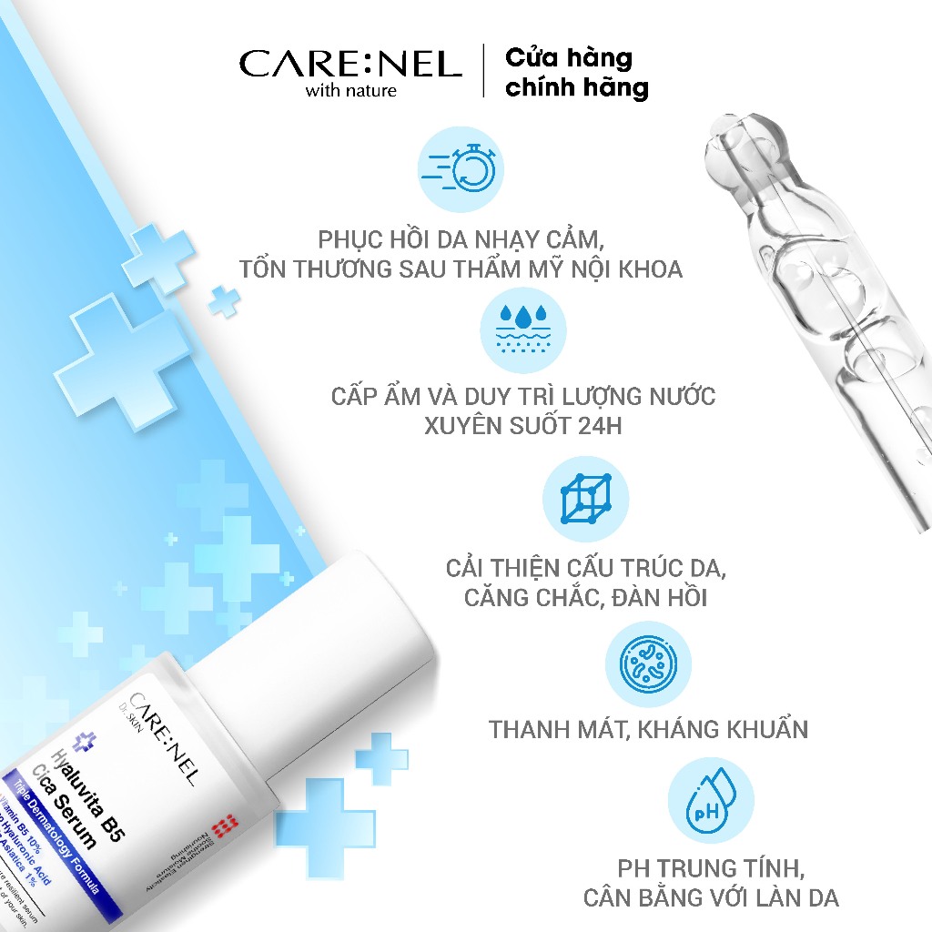 Combo Minisize tinh chất dưỡng B5 kem ngừa nám và Minisize hộp bông tẩy trang 20 miếng