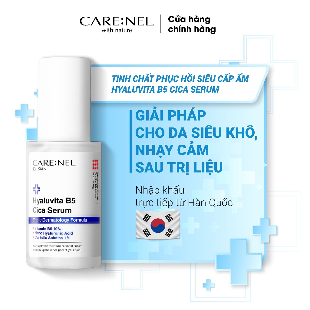 Combo Minisize tinh chất dưỡng B5 kem ngừa nám và Minisize hộp bông tẩy trang 20 miếng