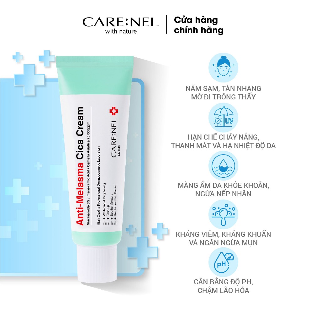 Combo Minisize tinh chất dưỡng B5 kem ngừa nám và Minisize hộp bông tẩy trang 20 miếng