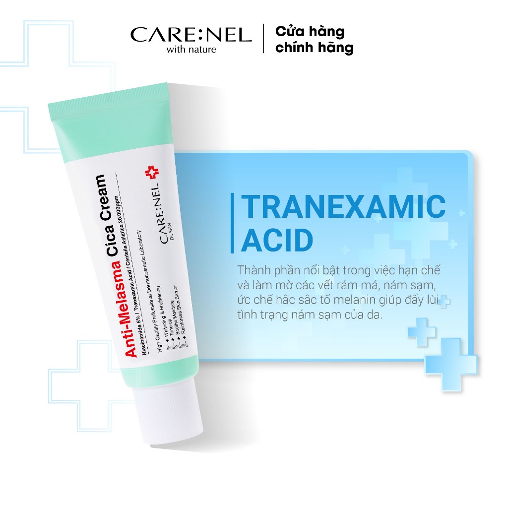 Combo Minisize tinh chất dưỡng B5 kem ngừa nám và Minisize hộp bông tẩy trang 20 miếng