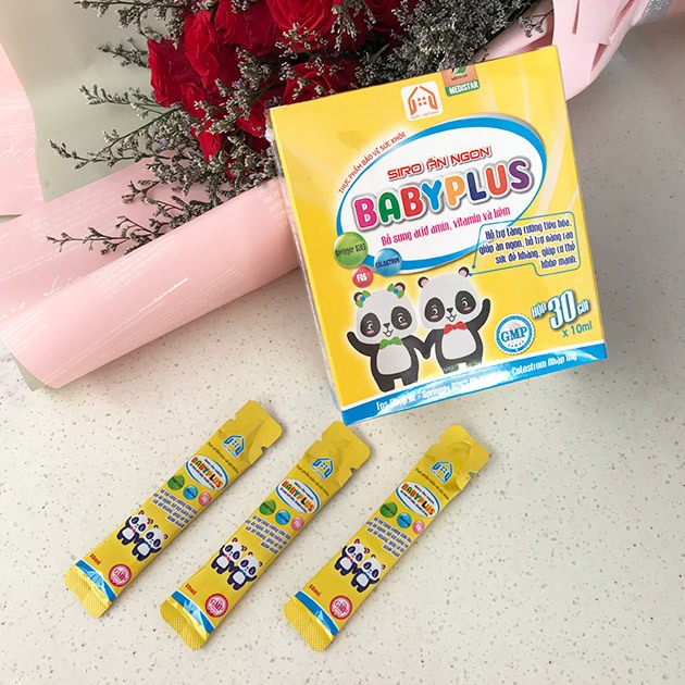 Siro Ăn Ngon Baby Plus Chính Hãng Hỗ Trợ Bé Ăn Ngon, tiêu hoá tốt - 30 Gói