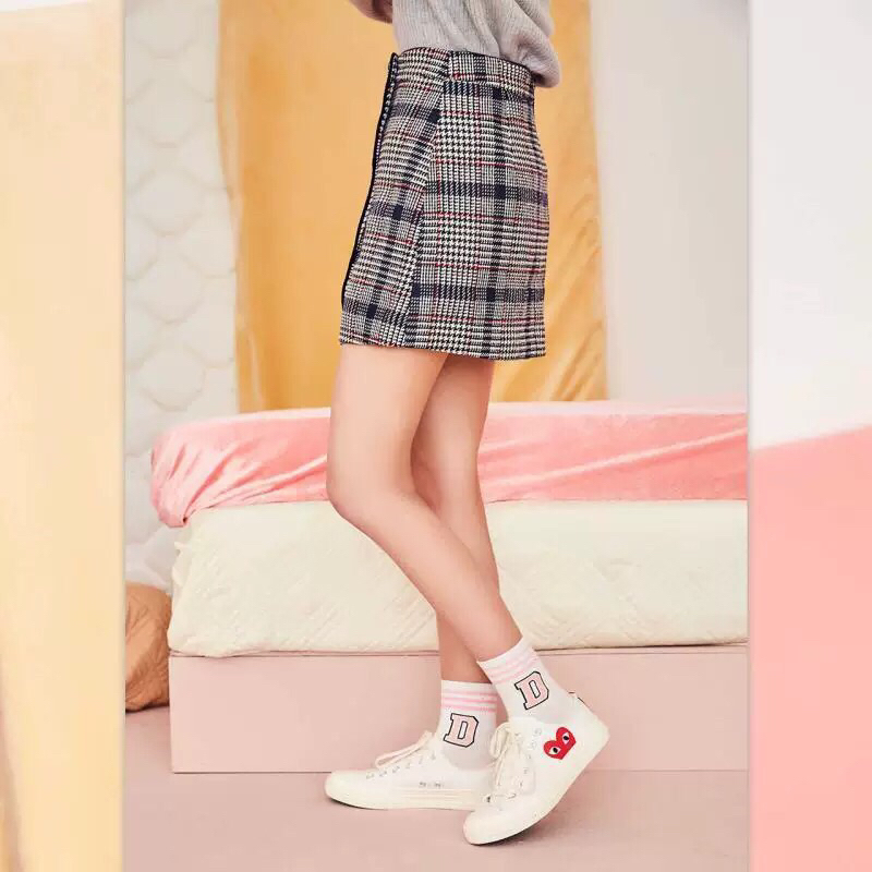 Chân váy dạ sọc Puella