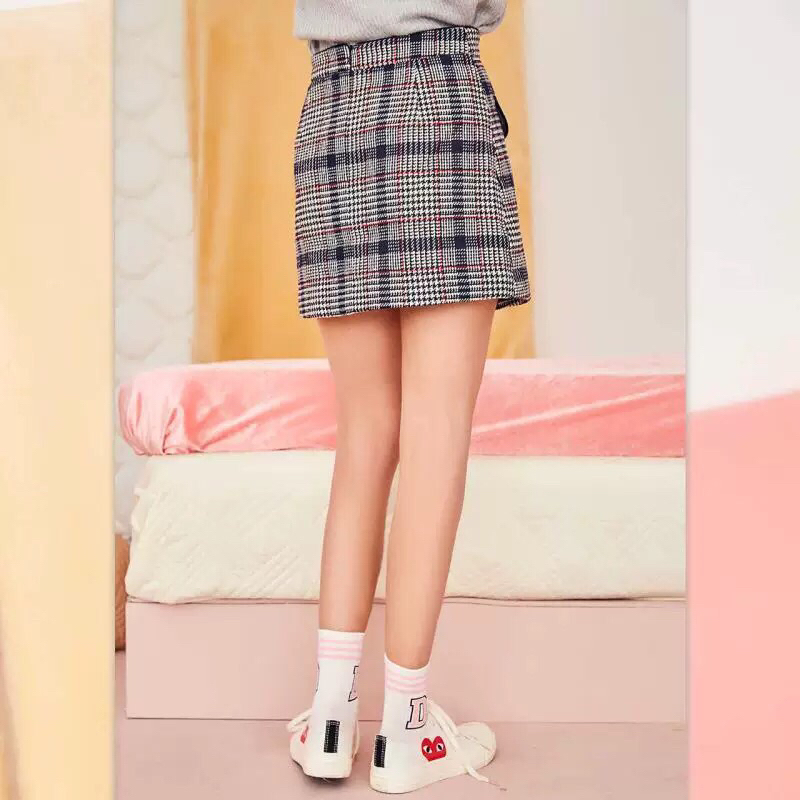 Chân váy dạ sọc Puella