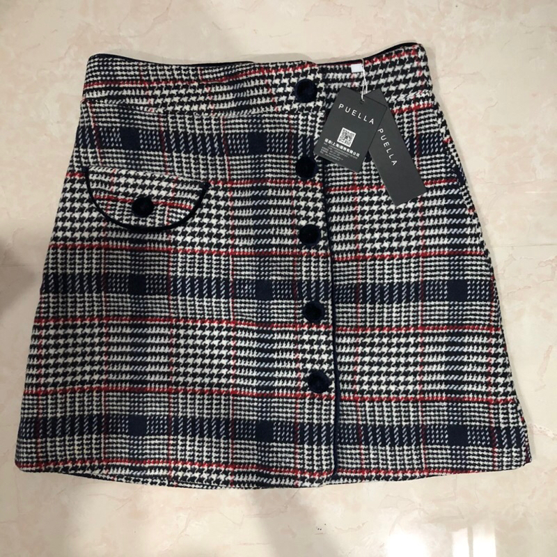 Chân váy dạ sọc Puella